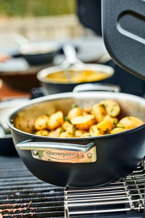 DEMEYERE BLACK 5 Patelnia głęboka 2H z pokrywką 24 cm