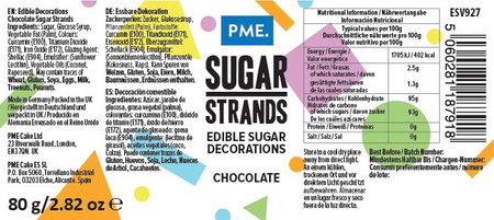 PME Czekoladowa dekoracyjna posypka 80 g