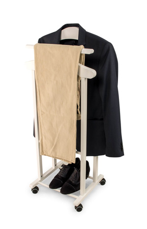 ARREDAMENTI TRENDY Wieszak do sypialni - 105 x 44 cm, biały