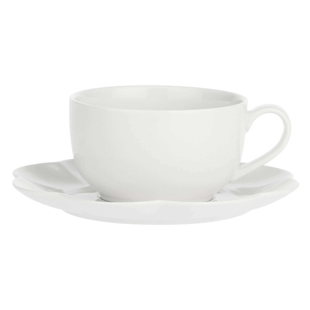 LA PORCELLANA BIANCA VILLADEIFIORI Zestaw 4 filiżanek ze spodkiem 450 ml