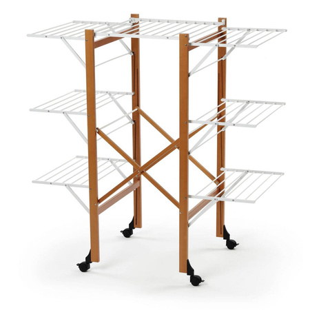 ARREDAMENTI AQUILONE Suszarka na pranie - 132 x 67 cm, Brązowy