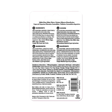 PME Płatki brokatowe Srebrny