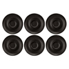 SELTMANN LIBERTY VELVET BLACK Zestaw 6 spodków 12 cm