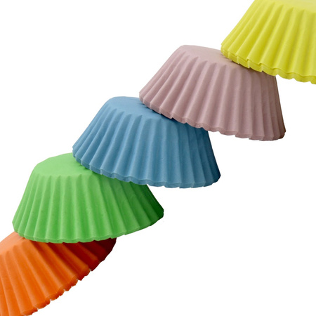 PME Papilotki do pieczenia babeczek pastelowe (100 sztuk) wielokolorowy