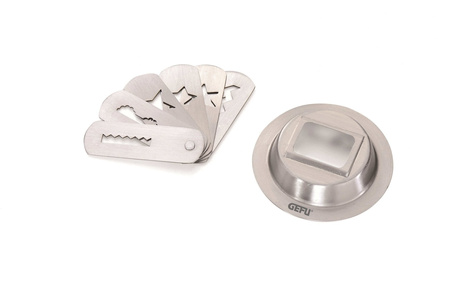 GEFU TRICA Nakładki do ciastek do maszynki, rozmiar 7/8