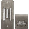 ZWILLING TWINOX Zestaw do manicure - taupe, skórzane etui, 3 elementy