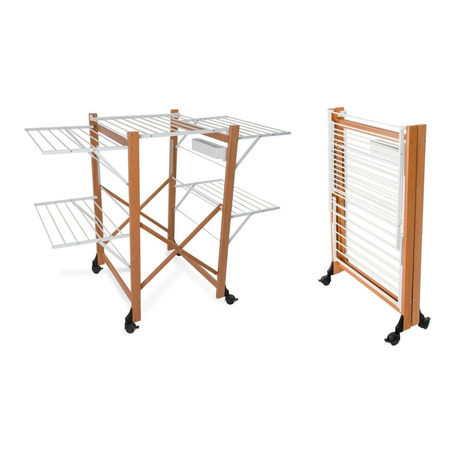 ARREDAMENTI ALIANTE Suszarka na pranie - 132 x 105 cm, Brązowy