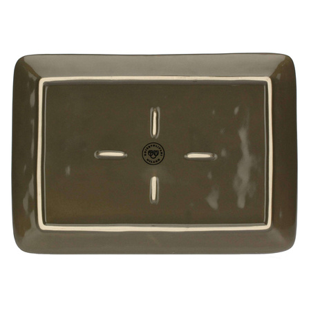 ROSE&TULIPANI CONCERTO GRIGIO TORTORA Zestaw 2 tac prostokątnych 27 x 19 cm