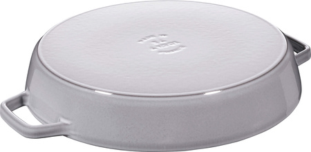 STAUB Patelnia żeliwna z dwoma uchwytami 26 cm, grafitowy