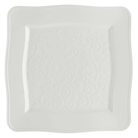 LA PORCELLANA BIANCA FLORENTINA Zestaw 6 talerzy kwadratowych 26.5 cm