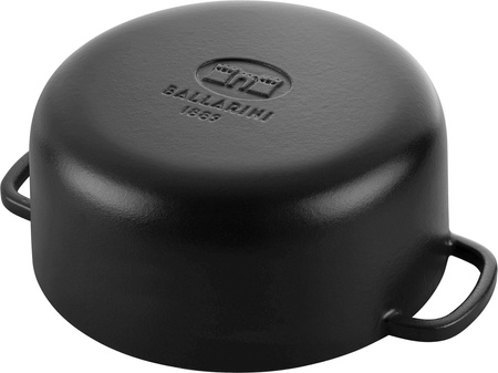 BALLARINI BELLAMONTE Garnek żeliwny okrągły 3 ltr, czarny