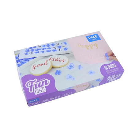 PME Zestaw foremek do tworzenia napisów alfabet