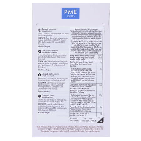 PME Masa cukrowa - Brązowy, 250 g