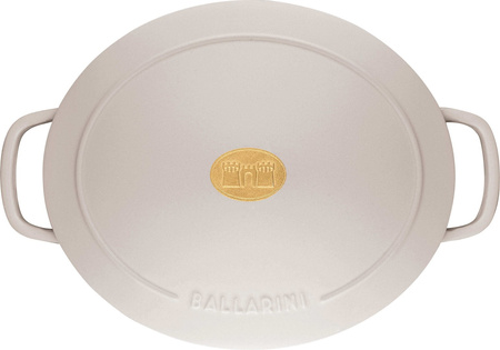 BALLARINI BELLAMONTE Garnek żeliwny owalny 2.2 ltr, kość słoniowa