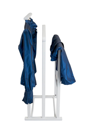 ARREDAMENTI MAXI Stojak na koszule i garnitur - 102 x 35 cm, Biały