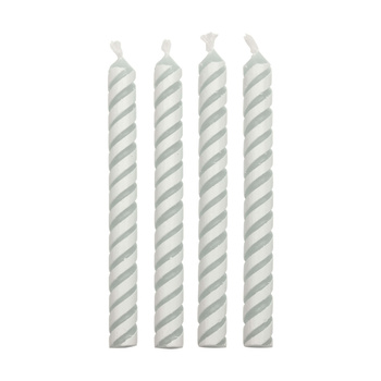 PME Świeczki na tort w małe paski (24 sztuki)