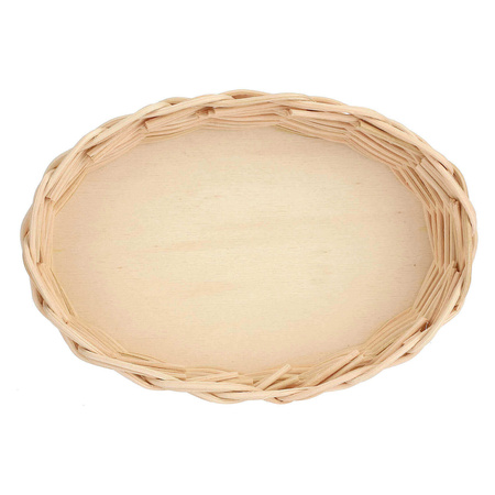 LA PORCELLANA BIANCA MIDOLLINO Wiklinowy kosz na owalne naczynie do zapiekania 18 cm
