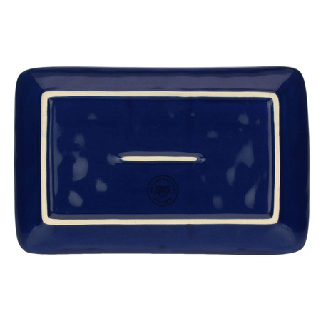 ROSE&TULIPANI CONCERTO BLU COBALTO Zestaw 4 tac prostokątnych 20 x 13 cm