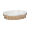 LA PORCELLANA BIANCA MIDOLLINO Wiklinowy kosz na owalne naczynie do zapiekania 30 cm