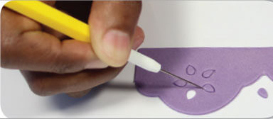 PME Narzędzie modelarskie szpikulec rysik 15 cm żółty