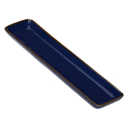 ROSE&TULIPANI CONCERTO BLU COBALTO Zestaw 4 tac prostokątnych 32 x 8 cm