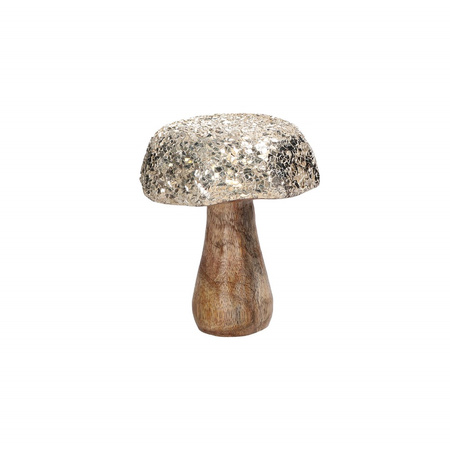 RITUALI DOMESTICI STUDIO54 Zestaw 4 figurek dekoracyjnych grzyb 10  x 12 cm