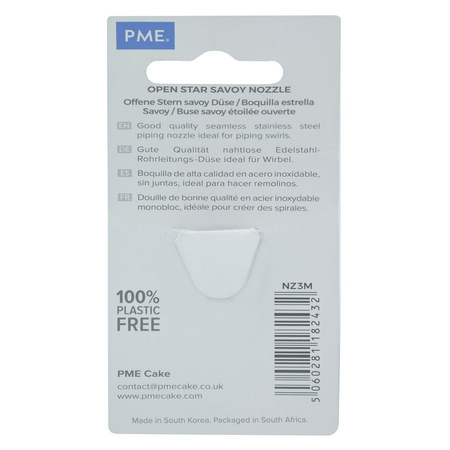 PME Duża stalowa końcówka dekoracyjna gwiazdka