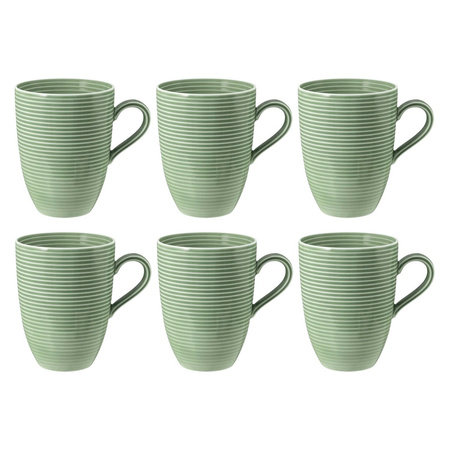 SELTMANN BEAT COLOR GLAZE Zestaw 6 kubków z uchwytem 350 ml