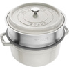 STAUB LA COCOTTE Garnek żeliwny okrągły z wkładem 3.8 ltr truflowy