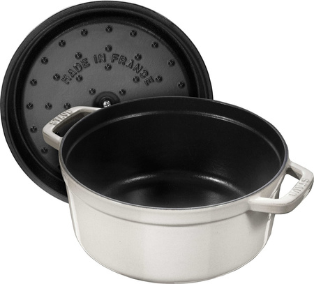 STAUB LA COCOTTE Garnek żeliwny okrągły 3.8 ltr, truflowy