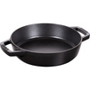 STAUB Patelnia żeliwna z dwoma uchwytami 20 cm, czarny