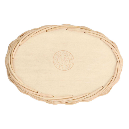 LA PORCELLANA BIANCA MIDOLLINO Wiklinowy kosz na owalne naczynie do zapiekania 18 cm