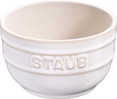 STAUB XS-MINIS Zestaw 4 ramekinów okrągłych 9 cm, kość słoniowa