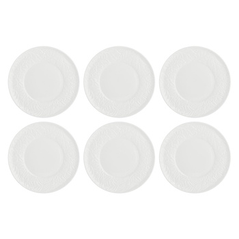 LA PORCELLANA BIANCA BOSCO Zestaw 6 talerzy do sałatek 21.5 cm