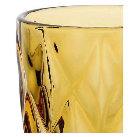 ROSE&TULIPANI DIAMOND Zestaw 6 szklanek 270 ml bursztynowy