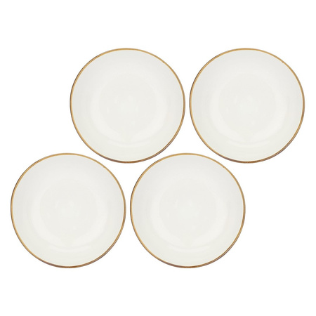 ROSE&TULIPANI CONCERTO AVORIO Zestaw 4 talerzy do zupy 21 cm
