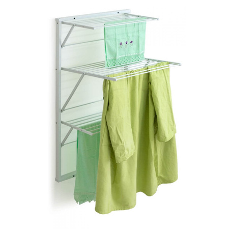 ARREDAMENTI KARIM Naścienna suszarka na pranie - 63 x68 cm, Biały