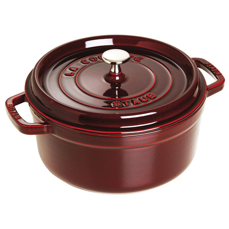 STAUB LA COCOTTE Garnek żeliwny okrągły 5.2 ltr, grenadynowy