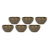 ROSE&TULIPANI CONCERTO GRIGIO TORTORA Zestaw 6 okrągłych miseczek 7 cm