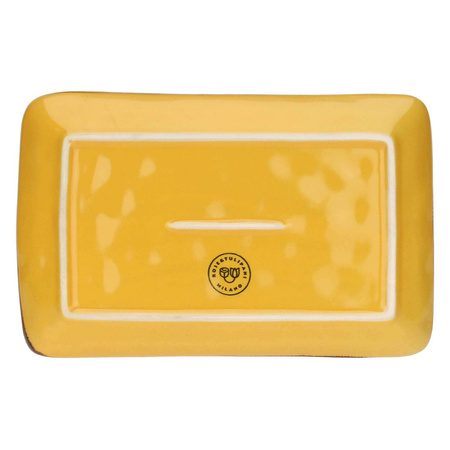 ROSE&TULIPANI CONCERTO OCRA Zestaw 4 tac prostokątnych 20 x 13 cm