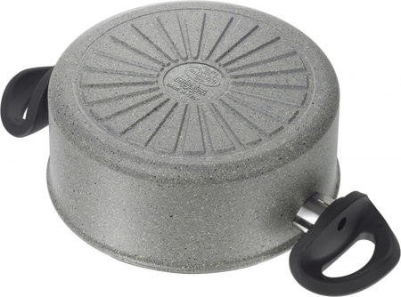 BALLARINI FERRARA Garnek granitowy indukcyjny z 2 uchwytami 24 cm