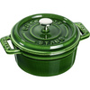 STAUB MINI COCOTTE Mini garnek żeliwny okrągły 250 ml, zielony