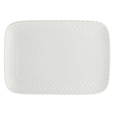 LA PORCELLANA BIANCA MOMENTI Taca do serwowania 27 x 19 cm