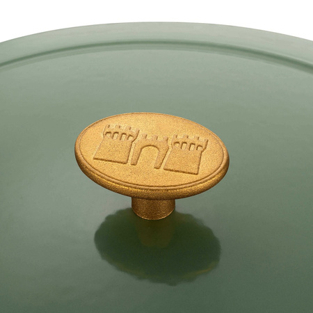 BALLARINI BELLAMONTE Garnek żeliwny owalny 5.5 ltr, zielony