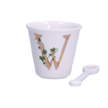LA PORCELLANA BIANCA UNICO Filiżanka z łyżeczką 75 ml, Wzór W
