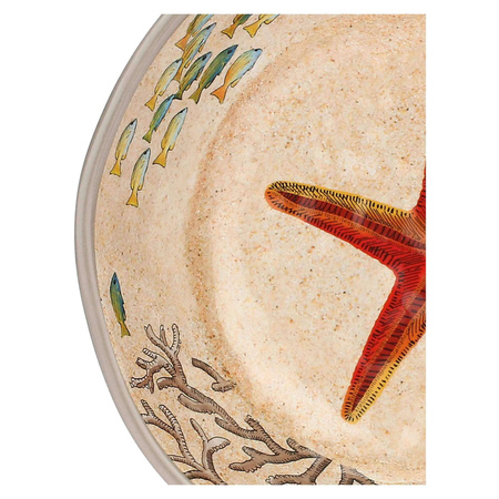 ROSE&TULIPANI SEA LIFE Zestaw 2 talerzy do zupy z melaminy 19.5 cm