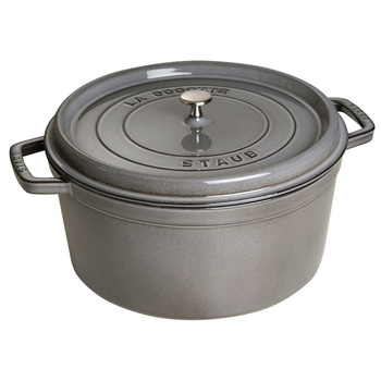 STAUB LA COCOTTE Garnek żeliwny okrągły 12.6 ltr, grafitowy