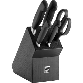 ZWILLING FOUR STAR Zestaw 4 noży w bloku czarny
