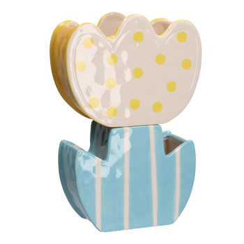 RITUALI DOMESTICI VERDECAMPO Podwójny wazon tulipan