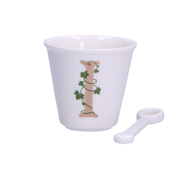 LA PORCELLANA BIANCA UNICO Filiżanka z łyżeczką 75 ml, Wzór I